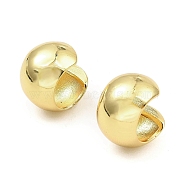 Rack Plating Brass Cuff Earrings, Long-Lasting Plated, Lead Free & Cadmium Free, Real 18K Gold Plated, 15x17x12mm(KK-B077-34G)