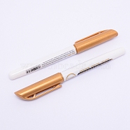 Epoxy Resin Drawing Pen, Metallic Markers Paints Pens, Graffiti Signature Pen, Daily Supplies, Goldenrod, 141x16.5x12mm(X-AJEW-J033-02A)