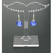 Plastic Earring Display Stand, Jewelry Display Rack, Jewelry Tree Stand, 3cm wide, 8cm long, 8.1cm high(X-PCT019-074)