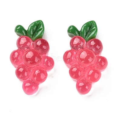 Red Fruit Resin Cabochons