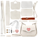 DIY Imitation Leather Heart Pattern Women's Crossbody Bag Kits(DIY-WH0449-12)-1
