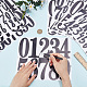 12 Sheets 3 Styles PVC Letter Number Adhesive Decorative Stickers(DIY-CP0008-59A)-3