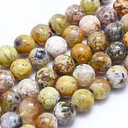Natural Yellow Opal Beads Strands, Round, 10mm, Hole: 0.8mm, about 40pcs/strand, 15.7 inch(40cm)(G-I213-18-10mm)