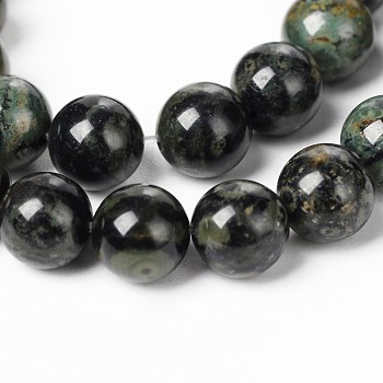 Natural Kambaba Jasper Beads Strands, Round, 8mm, Hole: 1mm, about 46pcs/strand, 14.9 inch