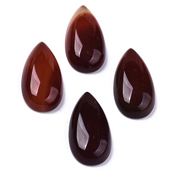 Natural Carnelian/Red Agate Cabochons, Teardrop, 28~29x15~17x6~9mm