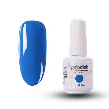 15ml Special Nail Gel, for Nail Art Stamping Print, Varnish Manicure Starter Kit, Dodger Blue, Bottle: 34x80mm