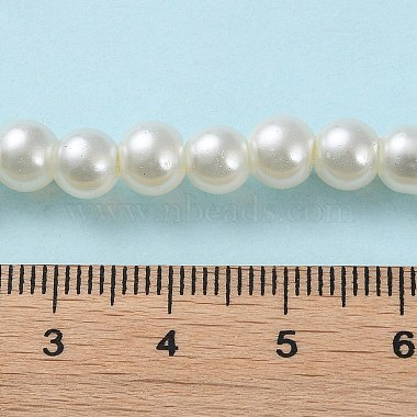 Baking Painted Pearlized Glass Pearl Round Bead Strands(HY-Q003-6mm-02)-5