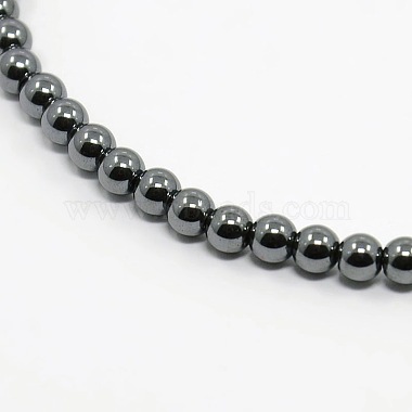 Non-Magnetic Synthetic Hematite Beaded Necklaces(NJEW-P066-03)-2