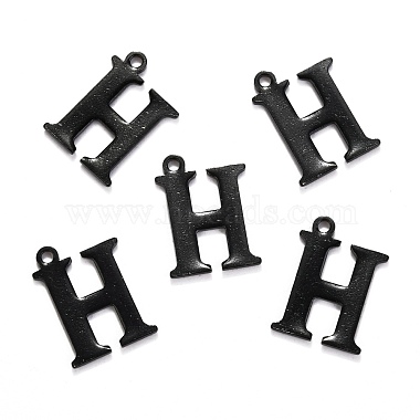 304 Stainless Steel Alphabet Charms(STAS-H122-H-EB)-2