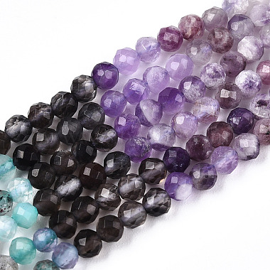 Natural & Synthetic Mixed Gemstone Beads Strands(G-D080-A01-02-23)-4
