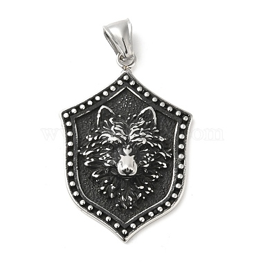 Antique Silver Others 304 Stainless Steel Pendants