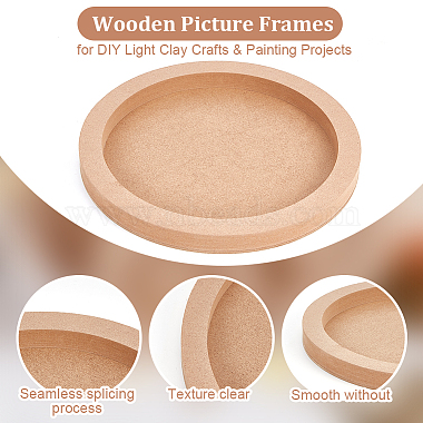 3piezas 3 marcos de fotos de madera planos y redondos(TOOL-WH0118-17)-4