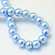 cuisson peint perles de verre nacrées brins de perles rondes(HY-Q003-10mm-24)-4