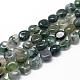 Chapelets de perles en agate mousse naturelle(G-R445-8x10-01)-1