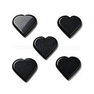 Natural Obsidian Display Decorations, Home Decorations, Heart, 42~43x45~46x8mm(DJEW-A010-01A)