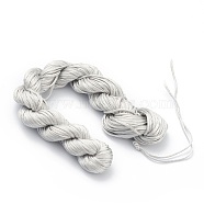 25M Nylon Jewelry Thread, Nylon Cord for Bracelets Making, Dark Gray, 1.5mm, about 82.02 yards(25m)/bundle(NWIR-XCP0001-06)