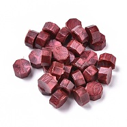 Sealing Wax Particles, for Retro Seal Stamp, Octagon, Dark Red, 9mm, about 1500pcs/500g(DIY-E033-A30)