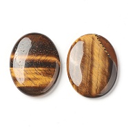 Natural Tiger Eye Worry Stone for Anxiety Therapy, Oval Thumb Stone, 45x34~35x7~8.5mm(G-B036-01C)