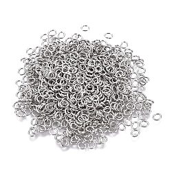 Tarnish Resistant 304 Stainless Steel Jump Rings, Open Jump Rings, Oval, Stainless Steel Color, 26 Gauge, 3x2.5x0.4mm, Inner Diameter: 1x2mm(STAS-F250-11P-A)