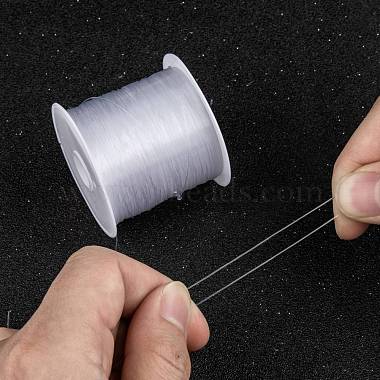 100 Meters 0.8mm Clear Fishing Wire Nylon Stretchable Beading Transparent Cords 