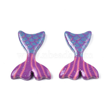 Purple Fish Polymer Clay Beads