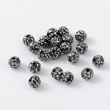 Grade A Rhinestone Pave Disco Ball Beads(RB-Q105-2)-2