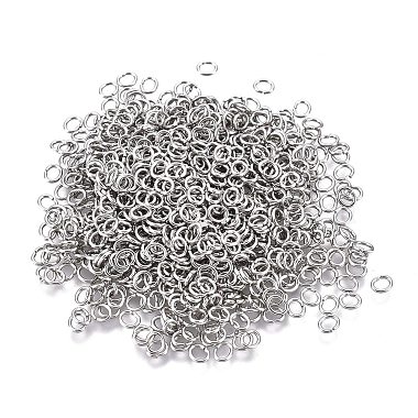 Stainless Steel Color Oval 304 Stainless Steel Open Jump Rings