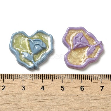 Valentine's Day Opaque Resin Cabochons(RESI-F050-01)-3