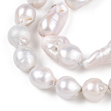 Natural Baroque Pearl Keshi Pearl Beads Strands(PEAR-S019-02C)-6
