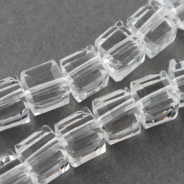 3mm Clear Cube Glass Beads