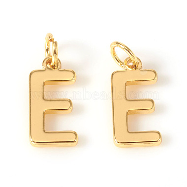 Real 18K Gold Plated Alphabet Brass Charms