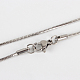 304 Stainless Steel Snake Chain Necklace Making(STAS-P045-18P)-1