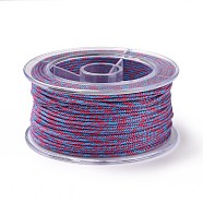 Macrame Cotton Cord, Braided Rope, with Plastic Reel, for Wall Hanging, Crafts, Gift Wrapping, Hot Pink, 1.5mm, about 21.87 Yards(20m)/Roll(OCOR-H110-01C-06)