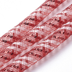 Mesh Tubing, Plastic Net Thread Cord, Red, 8mm, 30Yards(PNT-Q007-1)