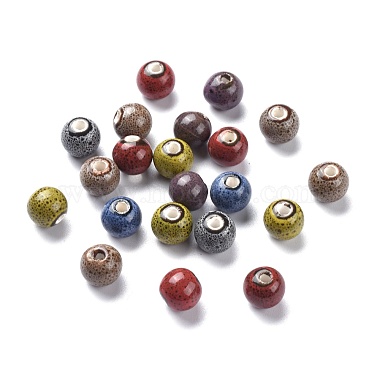 10mm Mixed Color Round Porcelain Beads