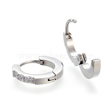 304 Stainless Steel Huggie Hoop Earrings(EJEW-L252-042P)-2