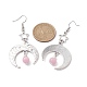 Antique Silver Alloy Star & Moon Dangle Earrings(EJEW-JE05637-03)-3