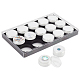15Pcs Round Acrylic Loose Diamond Storage Box Sets(VBOX-WH0005-07)-1