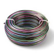 5 Segment Colors Round Aluminum Craft Wire, for Beading Jewelry Craft Making, Colorful, 12 Gauge, 2mm, about 190.28 Feet(58m)/roll(AW-E002-2mm-B04)