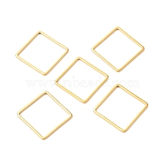 201 Stainless Steel Linking Rings, Square, Golden, 15.5x15.5x1mm(X-STAS-C030-08B-G)