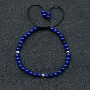 Adjustable Natural Sodalite Braided Beaded Bracelets for Women, without Paper Card(LG9619-3)