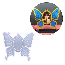Butterfly Photo Frame Silicone Molds, Resin Casting  Molds, for UV Resin, Epoxy Resin Jewelry Making, White, 172x200x9mm, Photo Tray: 85x60mm(DIY-M039-13)