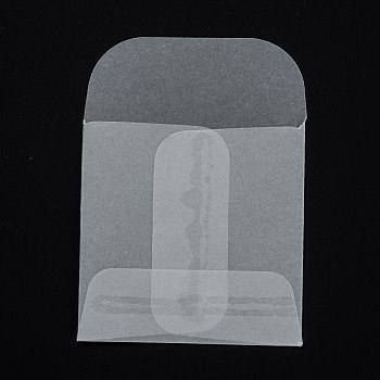 Square Translucent Parchment Paper Bags, for Gift Bags and Shopping Bags, Clear, 61mm, Bag: 45x44.5x0.3mm