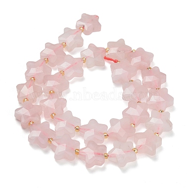 naturel a augment&eacute; perles de quartz brins(G-L657-A06-01)-3