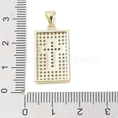 Real 18K Gold Plated Brass Micro Pave Cubic Zirconia Pendants(KK-A209-10B-G)-3