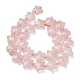 naturel a augment&eacute; perles de quartz brins(G-L657-A06-01)-3