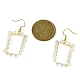 5 Pair 5 Style Brass Geometry Dangle Earrings with Glass Beaded(EJEW-JE05400)-4