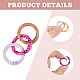 20Pcs 10 Styles Alloy Enamel Spring Gate Rings(FIND-HS0002-18)-4