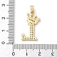 Rack Plating Brass Micro Pave Cubic Zirconia Pendants(KK-D535-01L-RS)-3