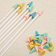 60Pcs 2 Style Synthetic Rubber Knitting Needle Point Protectors(FIND-GL0001-53)-4